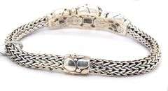 John Hardy Batu Kali triple square station blue topaz bracelet