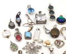 Group lot of Vintage 925 sterling silver pendants