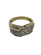 Stunning 1 CTW Diamond and 10K Gold Ring Size 6.75