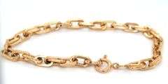 18kt Yellow gold oval link bracelet