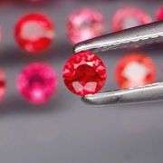 Richly colored 3.24ct Imperial red Sapphire set