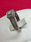 CERTIFIED NEW 14K WHITE GOLD DIAMOND RING
