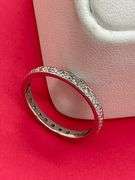 14k white gold diamond eternity band.