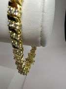 Sparkling 14 Kt Gold Plated Tennis Bracelet