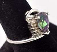 Mystic Topaz Gemstone Ring in Sterling Silver