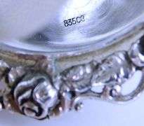 Ornate Antique 835 Silver Tea Strainer