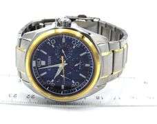 Citizen Eco drive quartz blue dial chronograph watch