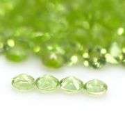 233 gemstones! 11.95ct untreated apple green Peridot set
