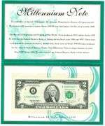 $2 Millenium Star Note in Original Packaging