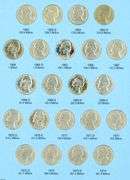 Collection of 125 Different Jefferson Nickels in Albums: 1938-1995-D