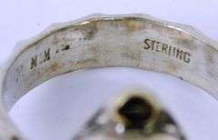 Navajo M.M. Sterling Spiny Oyster Ring, 7