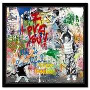 Never, Never Give Up! by Mr Brainwash