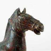 Large Bronze Vintage Horse-Drawn Carriage Qing Dynasty