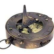 Vintage Brass Navigational Compass & Sundial