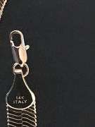 Huge 57.5 Gram 14 Kt Gold Plated Herringbone Necklace