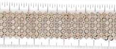 925 Sterling silver diamond wide bracelet