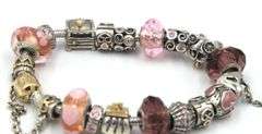 Pandora bracelet with 18 charms