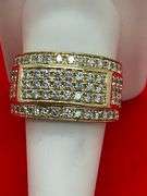 MEN'S CERTIFIED BRAND NEW 14K GOLD LAB DIAMOND BAND. 2.00 CARATS