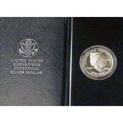 1990 P Eisenhower Centennial Silver Dollar US Mint Graded