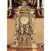 Antique Style Château Chambord Gold Mantel Clock
