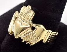 Honorable 14K Yellow Gold Claddagh Ring
