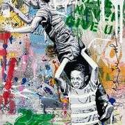 Never, Never Give Up! by Mr Brainwash
