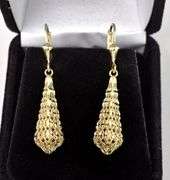 Dazzling 14K Yellow Gold Earrings