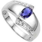 IOLITE STERLING SILVER RING