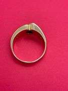 MEN'S CERTIFIED 14K YELLOW GOLD DIAMOND RING / BAND