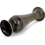 Pure Brass Flower Vase with Carving