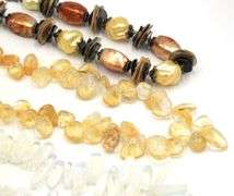 Group lot of 4 gemstone necklaces