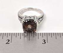 Smoky Quartz Gemstone Ring in Sterling Silver