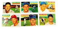 6 Topps 1956 Baseball Cards
