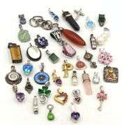 Group lot of Vintage 925 sterling silver pendants