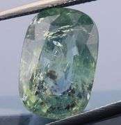 Unheated Tanzanian 4.32ct green Sapphire