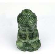 Carved Natural Quartz Crystal Buddha