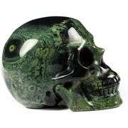 Hand Carved Jasper Gemstone Crystal Skull