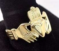 Honorable 14K Yellow Gold Claddagh Ring