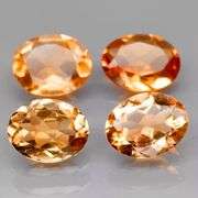 Ravishing 5.85ct 4pc golden Citrine set