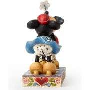 Disney Traditions Mickey and Minnie Mouse Kissing Figurine
