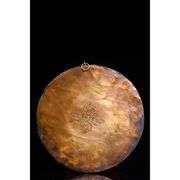 Rare Temple Collection Tibetan Silver Gold & Gilded Mosaic Gem Thangka Mandala