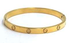 Gold plated love bracelet