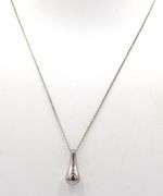 RLM Studio signed 925 sterling silver tear drop pendant on chain