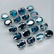 Stunning heated only 7.55ct dark blue Sapphire set