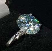 Huge 11.5 Ct VVs1 Ice Blue Lab Simulated Diamond 14 Kt White Gold Plated Ring