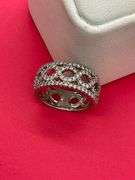 CERTIFIED BRAND NEW LADIES 14K WHITE GOLD DIAMOND BAND. 1.50 CARATS