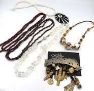 Group lot of gemstone necklaces