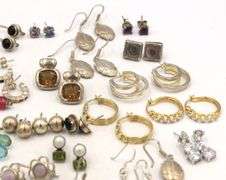 Group lot of Vintage 925 sterling silver earrings