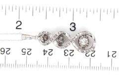 10kt White gold Unstoppable love diamond pendant on chain