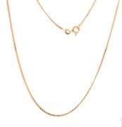 Strong, Smooth Feeling 14K YG Standard Link Necklace